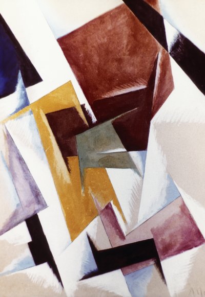 Raumkraftkonstruktion (1921) von Lyubov Popova (1889 - 1924) von Unknown